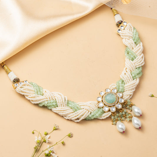 Elowen Weave - Floral Strand Necklace Set