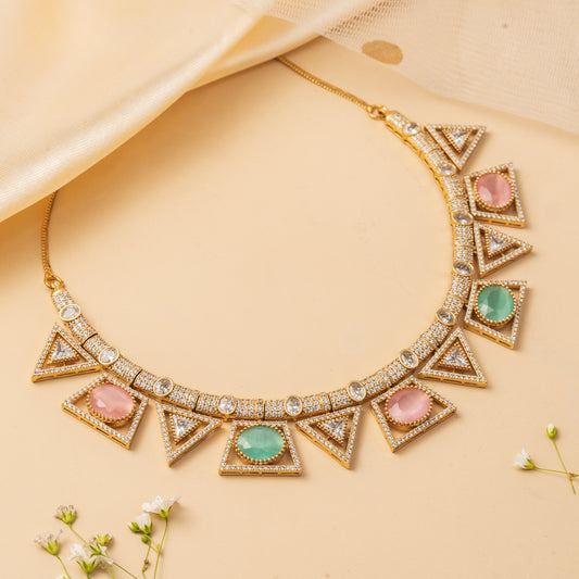 Prismara Arc - Geometric Collar Necklace Set