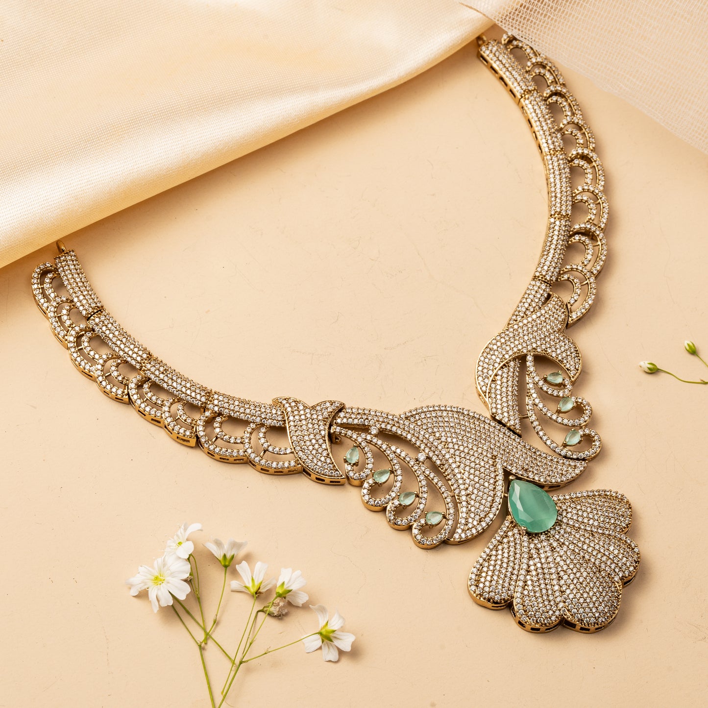 Velmira Plume - Sculpted Collar Necklace Set
