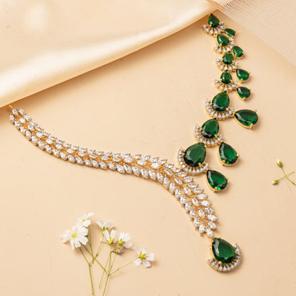 Emerelle Drift - Asymmetrical Drop Necklace Set