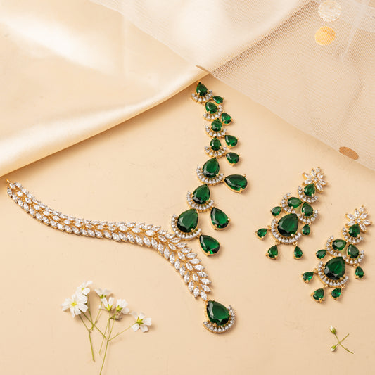 Emerelle Drift - Asymmetrical Drop Necklace Set