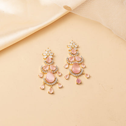 Petalune Flow - Asymmetrical Drop Necklace Set