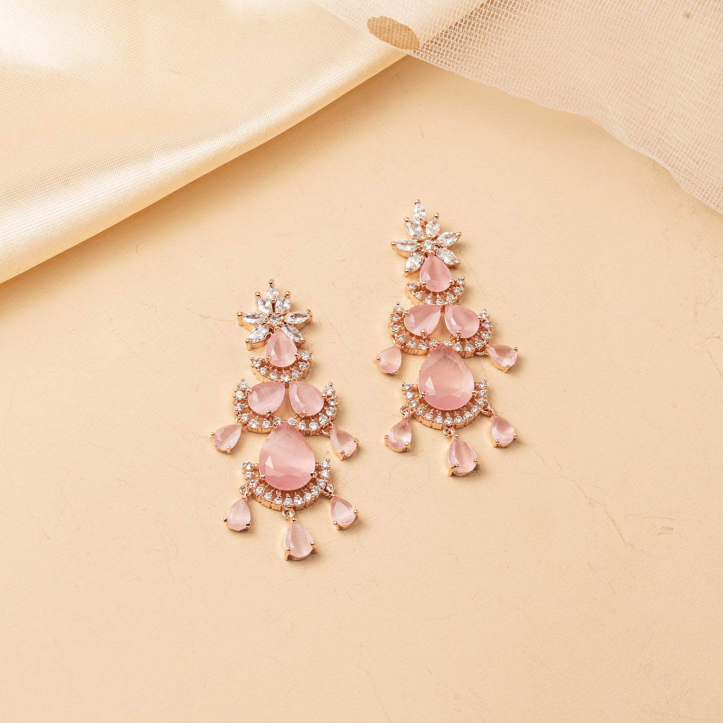 Rosaline Drift - Layered Petal Necklace Set