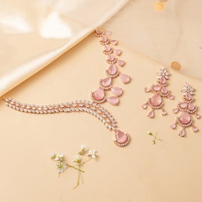 Rosaline Drift - Layered Petal Necklace Set