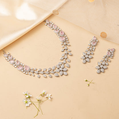 Roselume Canopy - Leaf Cascade Necklace Set