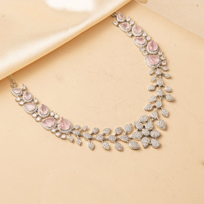 Roselume Canopy - Leaf Cascade Necklace Set