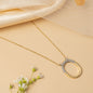 Aureline Orbit - Open Circle Pendant Necklace