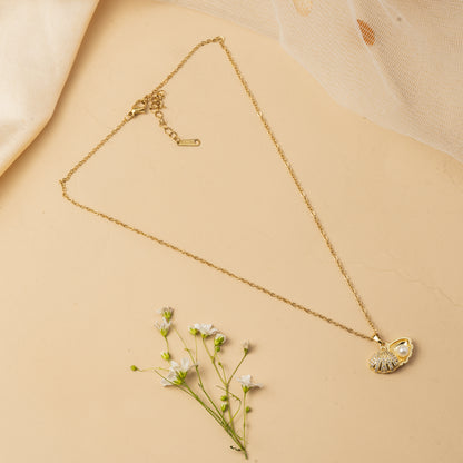 Solvera Charm - Radiant Disc Pendant Necklace