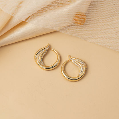 Lunara Loop - Pendant & Stud Set