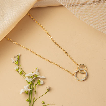 Orbitelle Embrace - Dual Circle Necklace Set