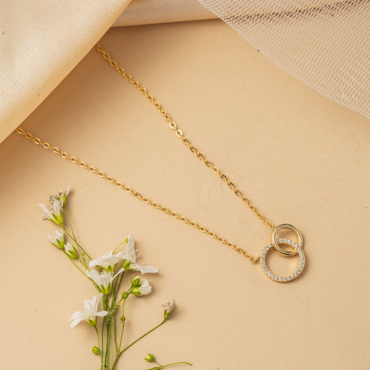 Orbitelle Embrace - Dual Circle Necklace Set