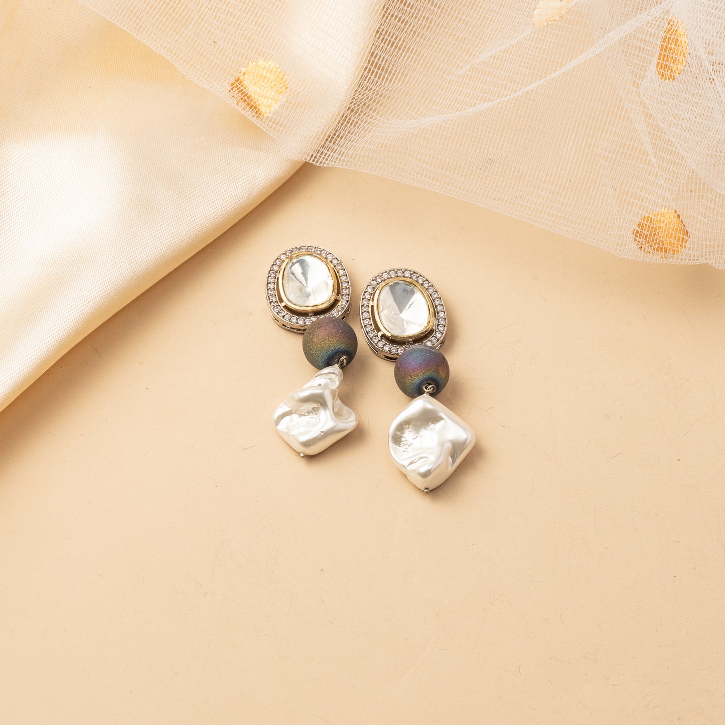 Noirvale Strand - Dual Layer Bead Necklace Set