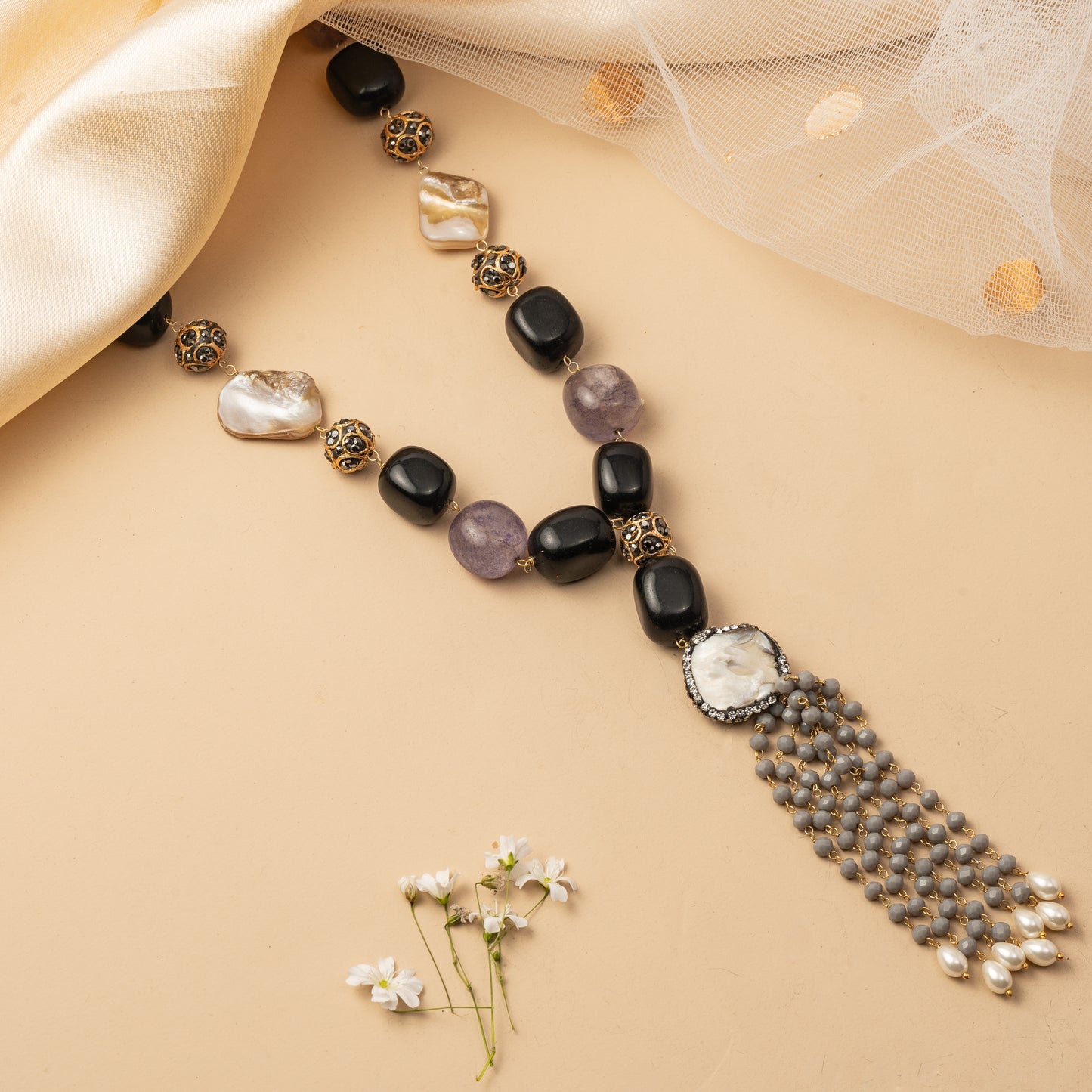 Obsyra Talis - Cascading Strand Necklace Set