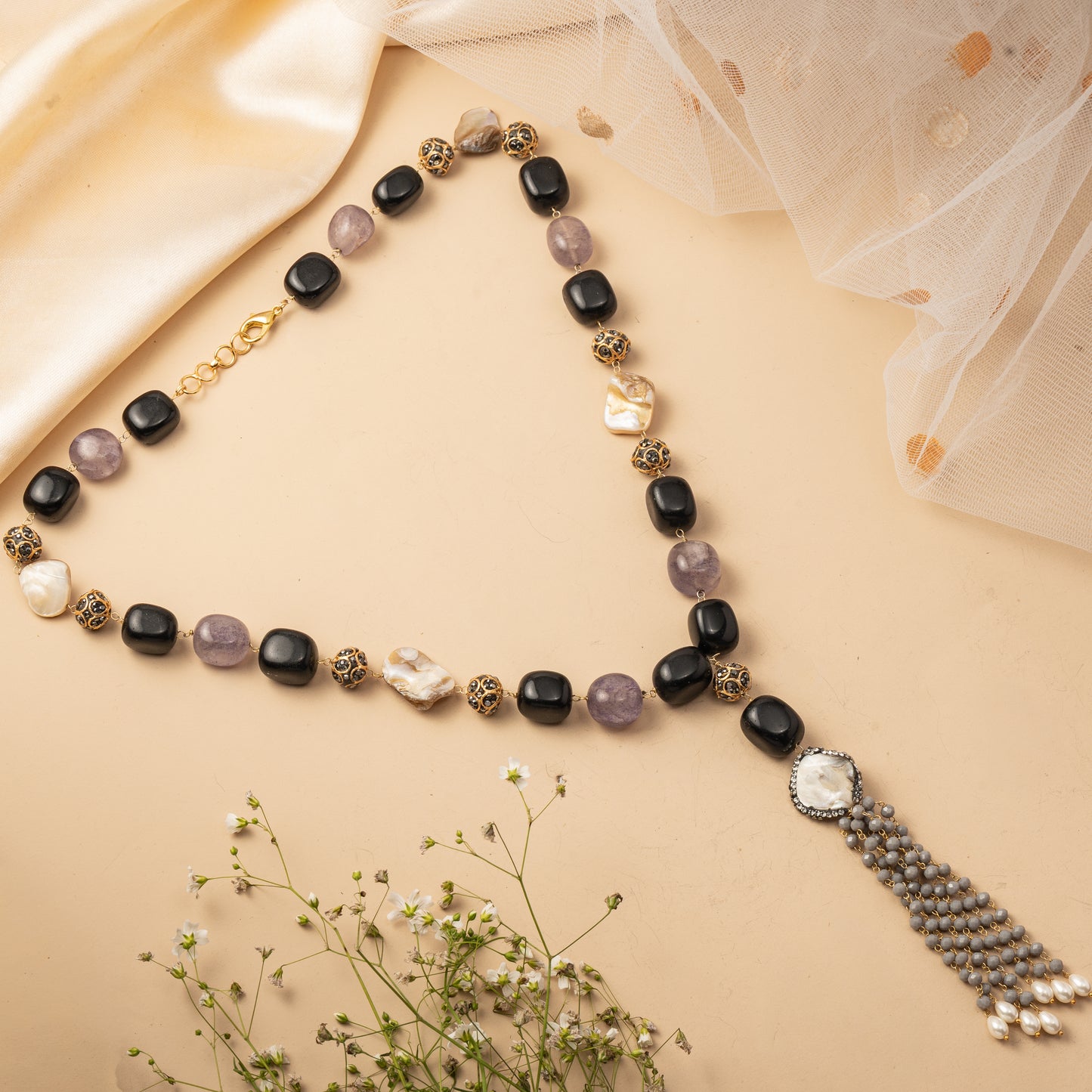 Obsyra Talis - Cascading Strand Necklace Set