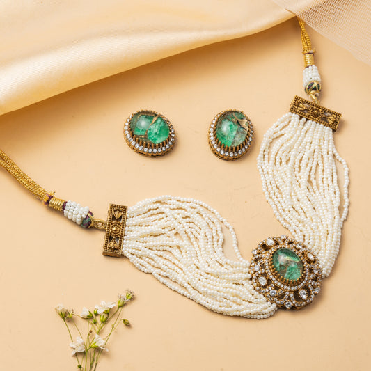 Zerelle Tides - Layered Strand Necklace Set