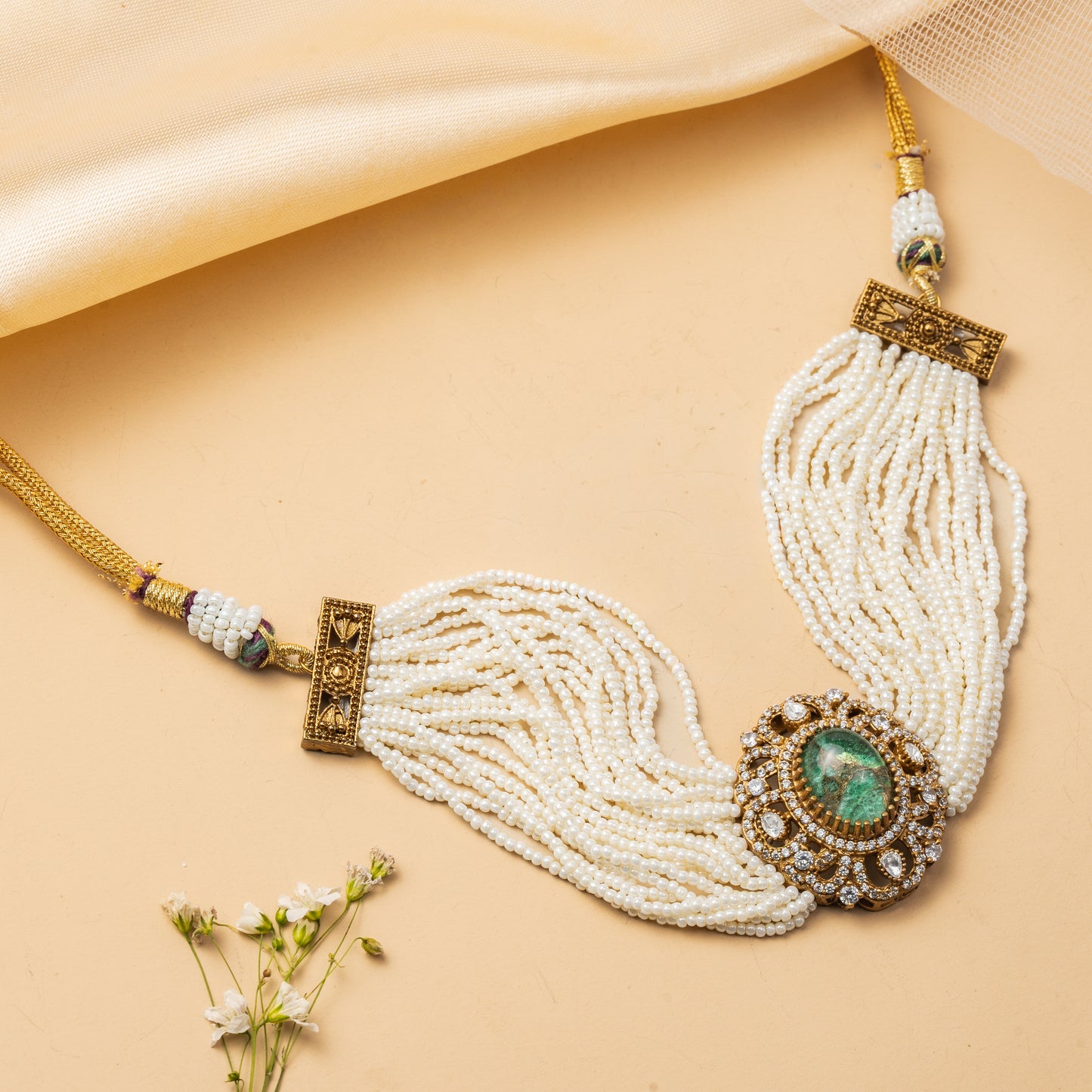 Zerelle Tides - Layered Strand Necklace Set