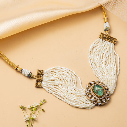 Zerelle Tides - Layered Strand Necklace Set