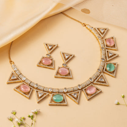 Prismara Arc - Geometric Collar Necklace Set