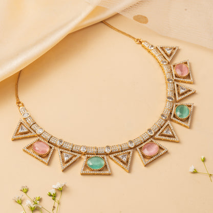 Prismara Arc - Geometric Collar Necklace Set