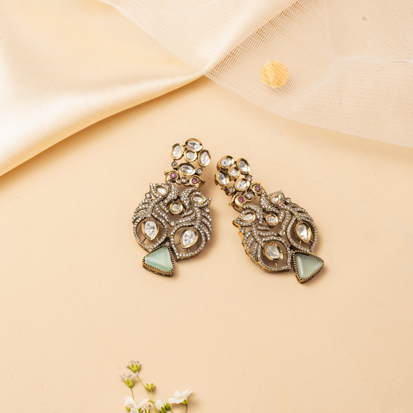 Elaris Verdant Crown - Ornate Collar Necklace Set