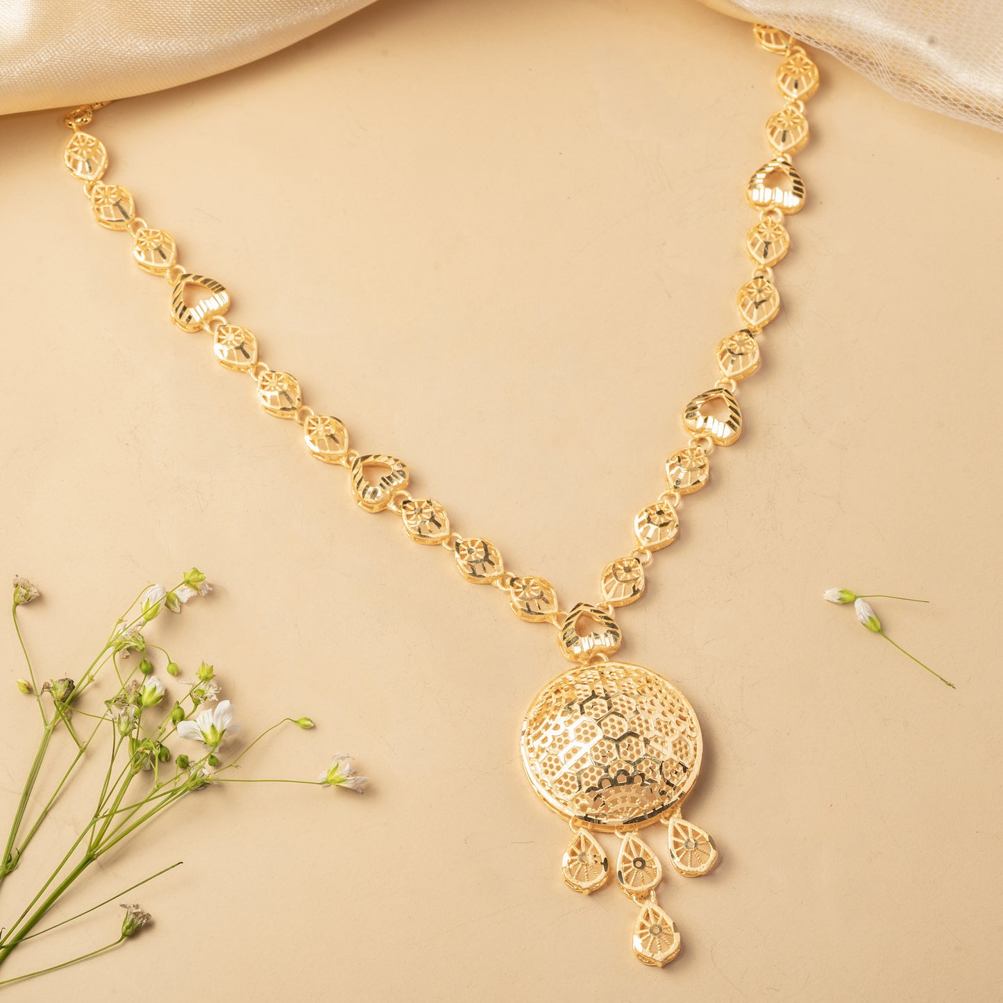 Aurevia Cascade - Embellished Pendant Necklace Set